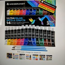 Acrylic Paint Set 14 Bottles