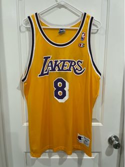 Official Champion NBA Los Angeles Lakers Kobe Bryant #8 Jersey Size 44 (2000)