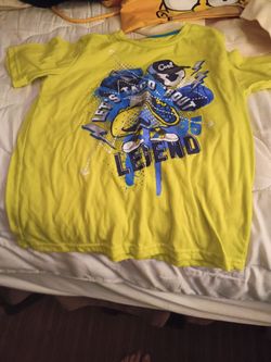 Kids Graphic T-Shirt Yellow Legend Print