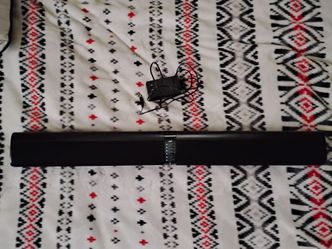 Black Soundbar with Power Adapter