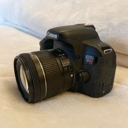 Canon EOS Rebel T7i w/ 18-55mm Lens 