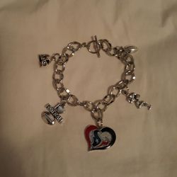 HOUSTON TEXANS CHARM BRACELET
