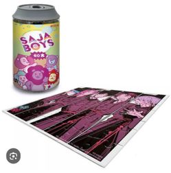 KPop Demon Hunters Saja Boys Chibi 60 Piece Puzzle Soda Can Buffalo Games NEW