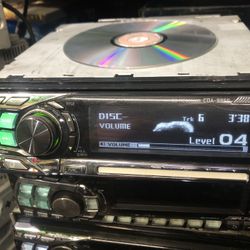 Old School  2005 Alpine CDA-9855 CD receiver with MP3 / WMA playback