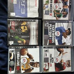 ps3 games Sports lot bundle- Includes 6!