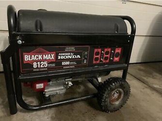 Blackmax 8125/6500 watt generator. Honda Engine!!Works great.