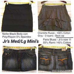  Miniskirts - Jr. Med/Lg Size 10/11