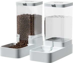 Gravity Pet Feeder and Water Dispenser Set, Automatic Dog Feeder (3.8L)