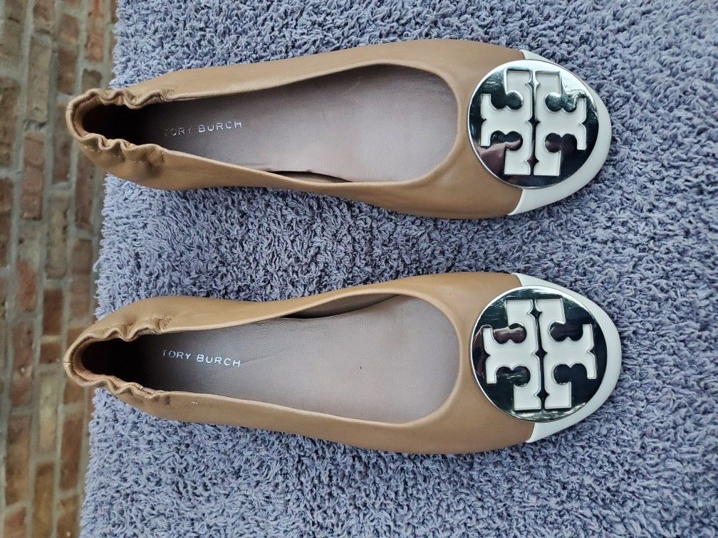 Tory Burch Claire Cap Toe Ballet Flat Women's US Size 5 New No Box