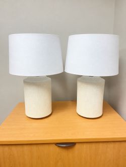Set of 2, Ceramic Table Lamps