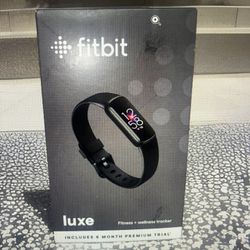 Fitbit Luxe “NEW” Graphite Stainless Steel Case & Black Band 