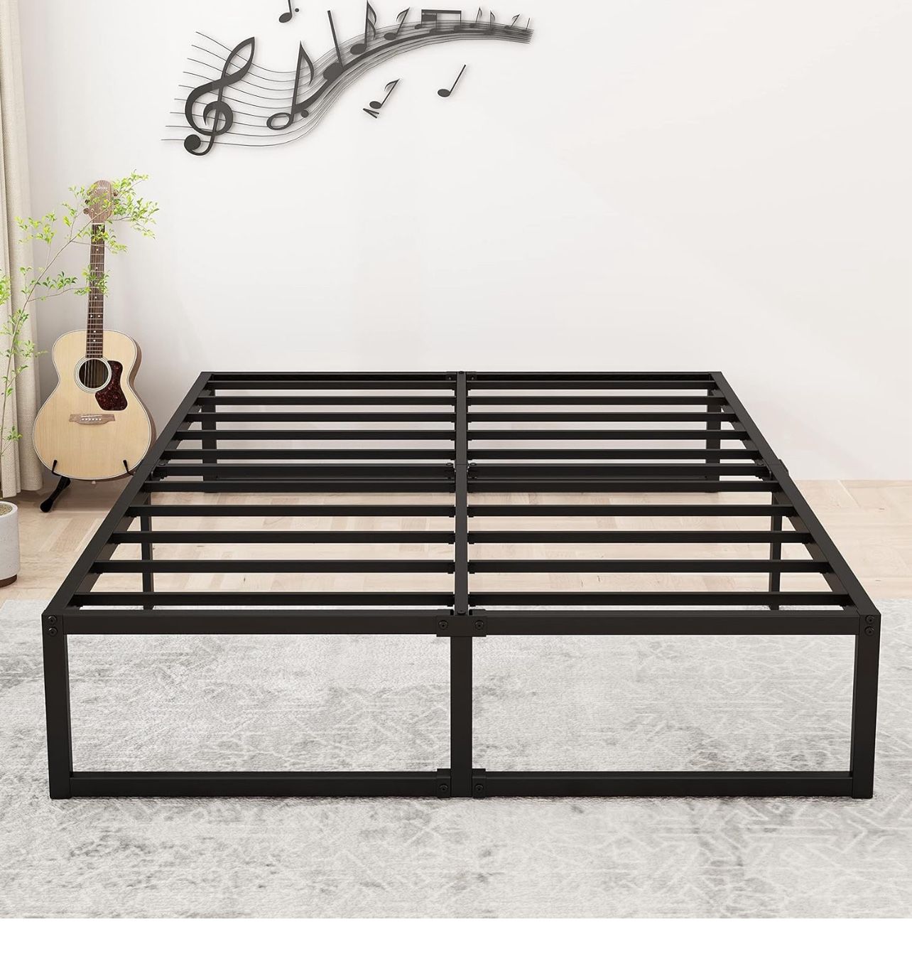 Queen Nectar Mattress With Bed Frame