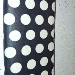Women's Black And White Colored Wallet