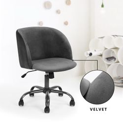 Homy Casa MATTHEWS VELVET GREY Office Chair Adjustable Task Seating Open Box