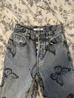 PACSUN HIGH WAISTED Butterfly Jeans