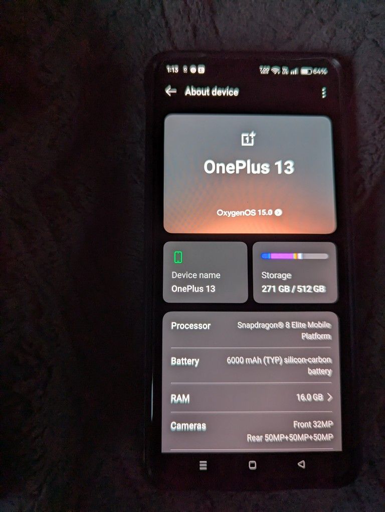 One Plus 13 512 Gb