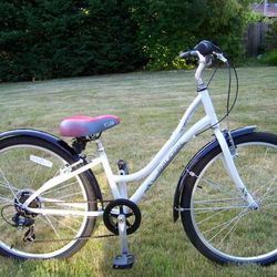 Like New 7 Speed Ladies Bike Raleigh Venture Step Through 26" Tires