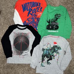 Long Sleeve Shirts (4 shirts) (size 4/5)