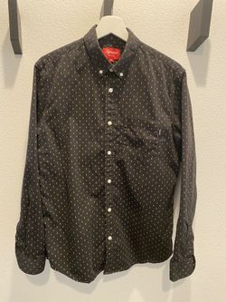 Supreme Diamonds Button Up Shirt M Black