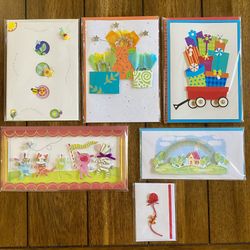 Handcrafted 3D Birthday Cards with Envelopes