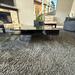 Modern black coffee table