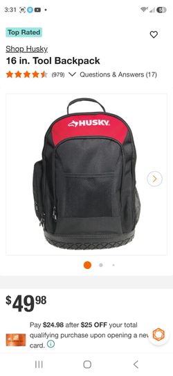 Husky tool backpack