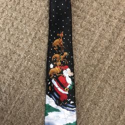 Santa and reindeer Tie