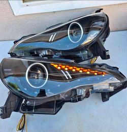 13-16 Scion FRS Toyota 86 Brz LED DRL Projector Headlights Luces Focos Micas Faros Faroles Headlamps