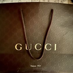 Authentic Gucci Bag And Show Box With Trademark Tissue