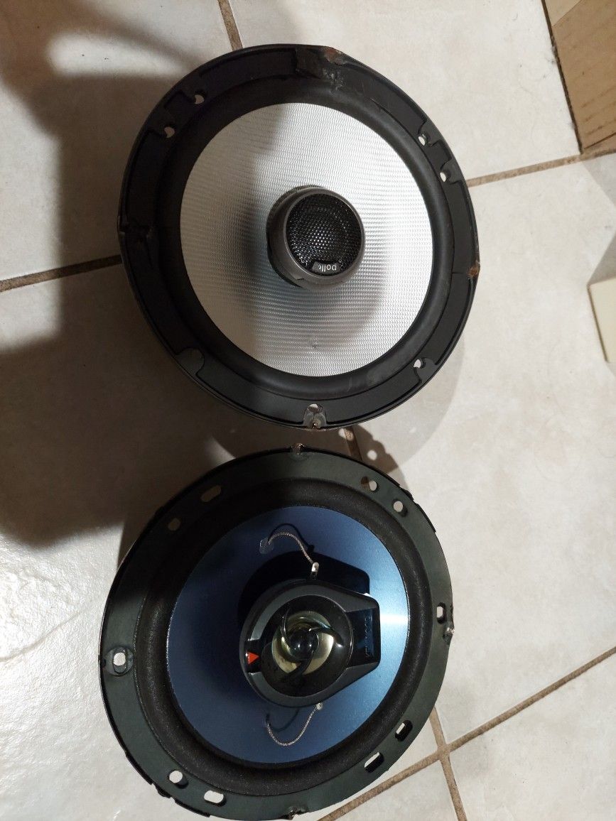 Two Car Speakers 6 5" Kenwood And Polk