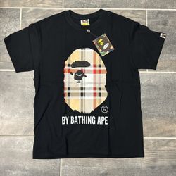 Bape A Bathing Ape x Burberry 'Beige' T- Shirt (Medium)