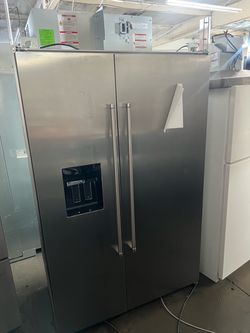 Kitchenaid 48” Stainless Steel Side-by-Side Refrigerator with Ice and Water Dispenser