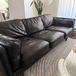 Black Leather Couch