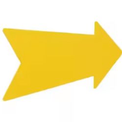Yellow Arrow Sign x2