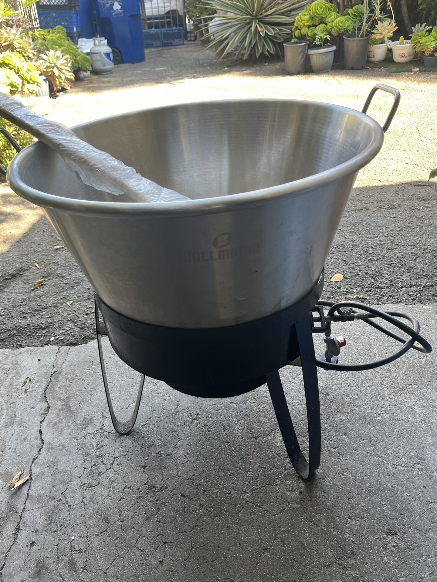 Stainless Steal Kettle Pot And Burner