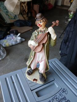 Clown Figurine Playing Violin