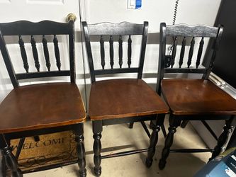 Three Matching Bar Stools