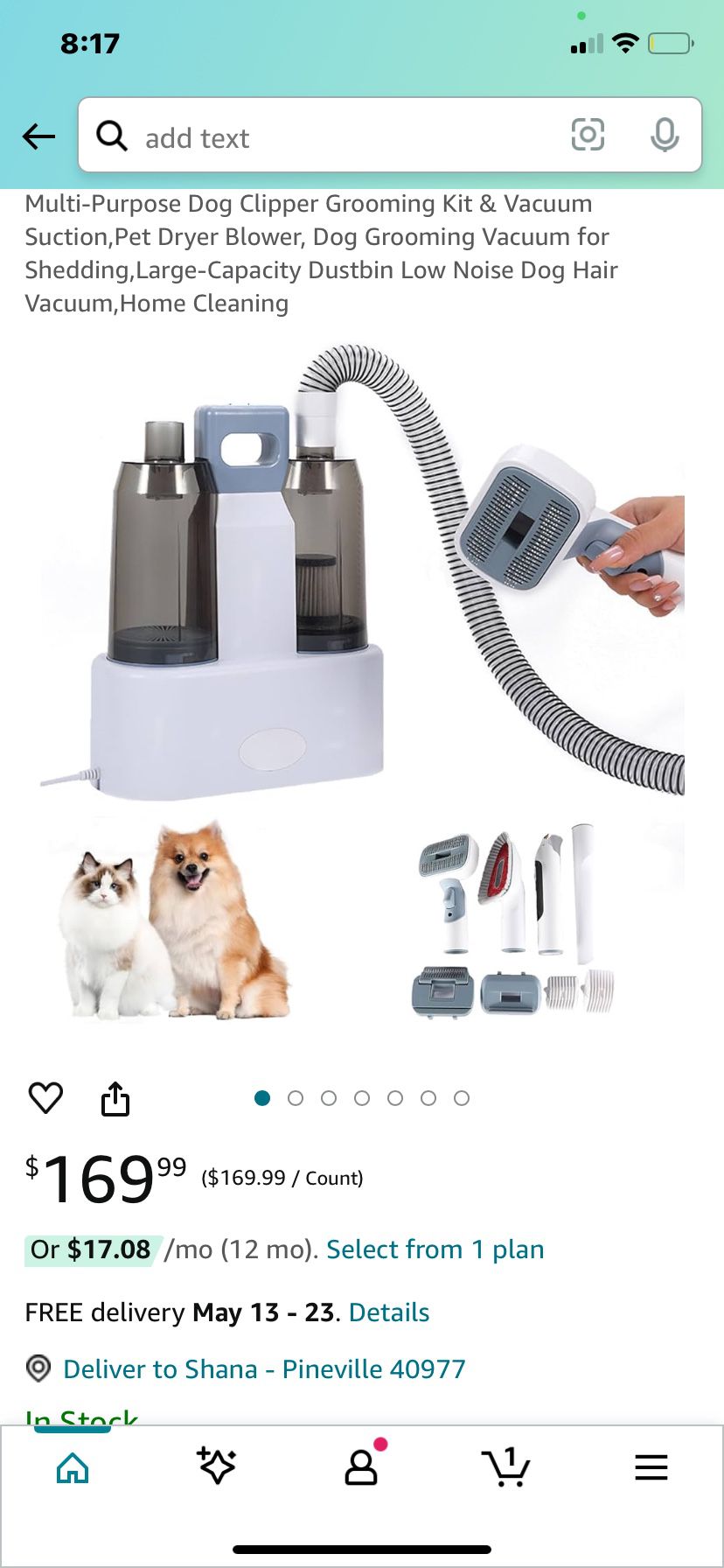 Pet Grooming Vacuum 