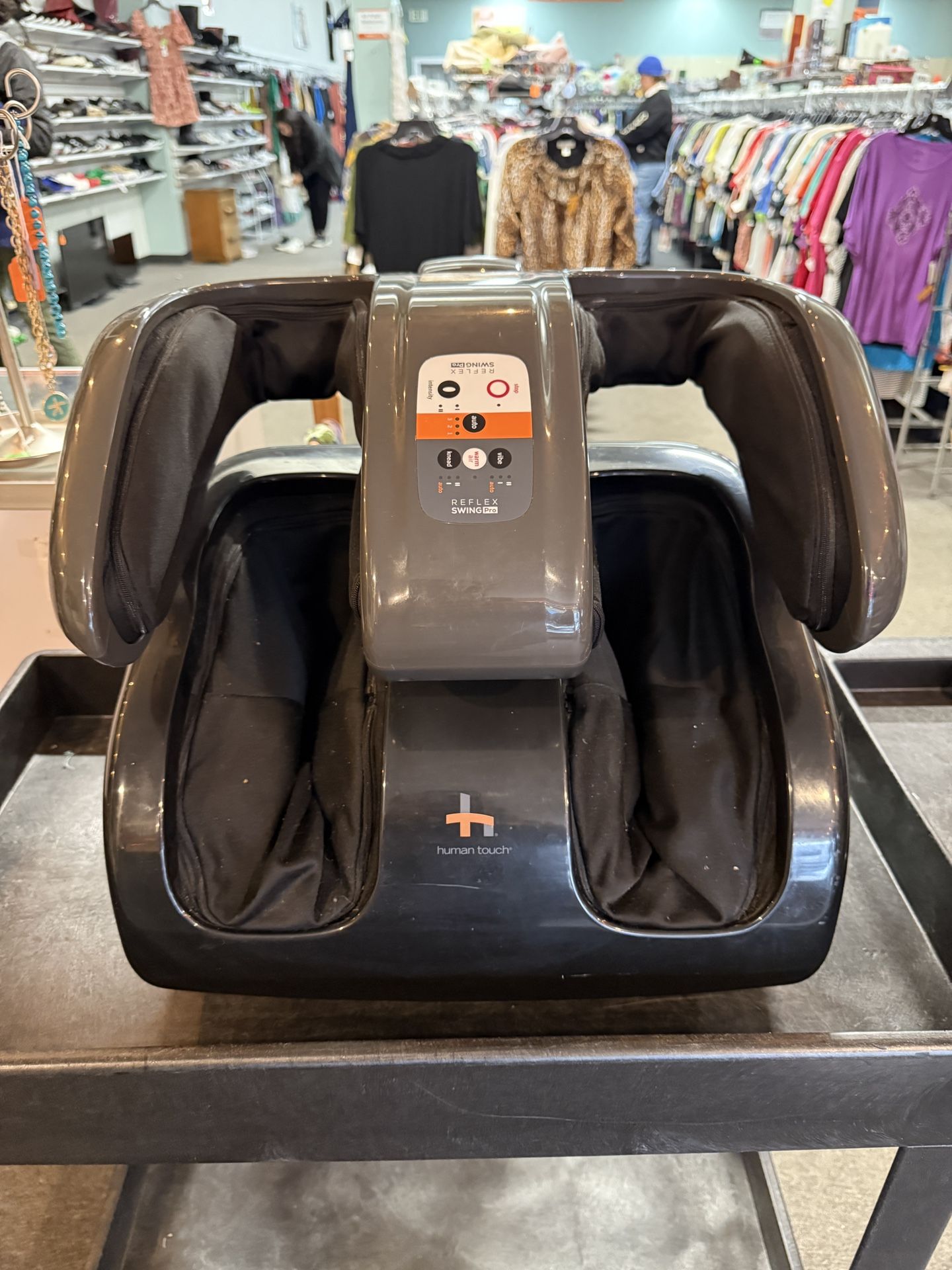 Human Touch - Reflex SWING Pro Foot, Calf, and Thigh Massager - Black/Gray