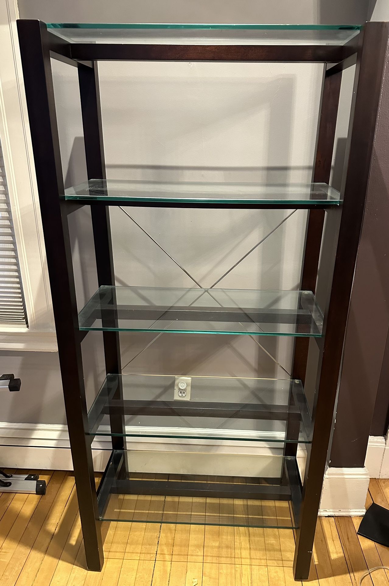 Glass And Wood Shelves