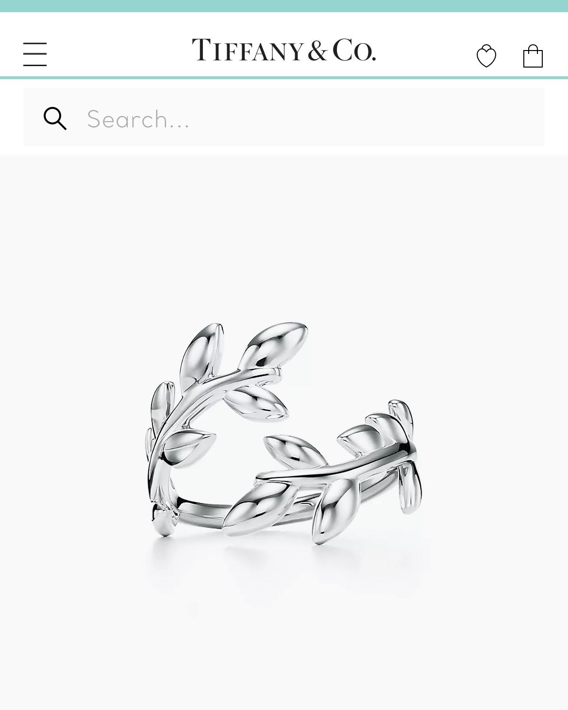Tiffany Olive Leaf Bypass Ring