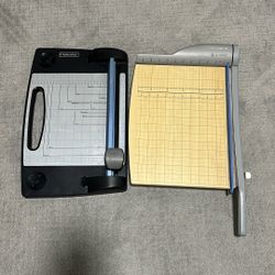 Quartet Guillotine Paper Cutter & Fiskars Rotary Paper Cutter