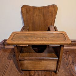 Vintage Wood Potty Training Chair 
