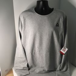 New Mens 3XL Reebok Athletic French Terry Pullover Sweatshirt