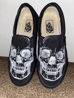 Vans Gothic Skull Slip On Shoes