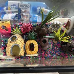 Fish Tank Toys Accessories Many Accessories 