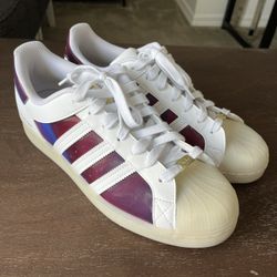Adidas Superstar White/Burgundy (Art H00236) Size 10