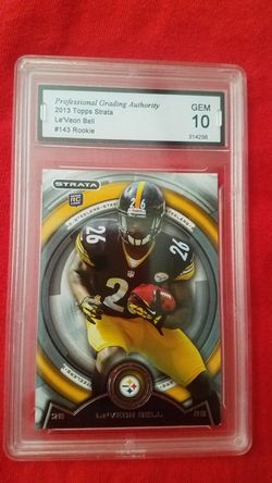 le veon bell football rookie card