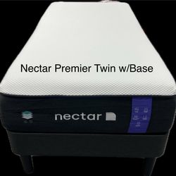 Twin Mattress w/Bed Frame - Nectar Premier