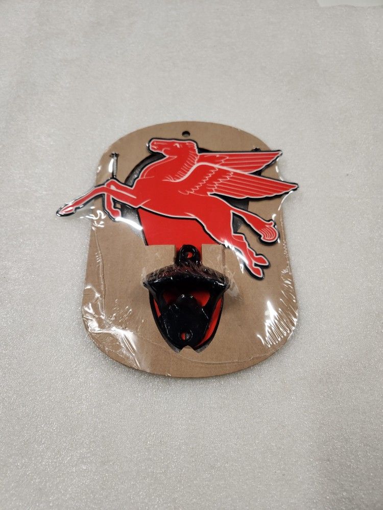 Chevron Oil Gas Station Company Pegasus Flying Horse Bottle Opener